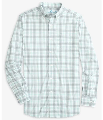 Southern Tide Intercoastal Performance Stretch West End Plaid Long Sleeve Woven Shirt