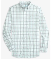 Southern Tide Intercoastal Performance Stretch West End Plaid Long Sleeve Woven Shirt