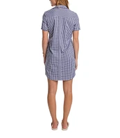 Southern Tide Kamryn brrr°® Intercoastal Short Sleeve Gingham Dress