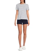 Southern Tide Knit Sunfarer Striped Crew Tee Shirt