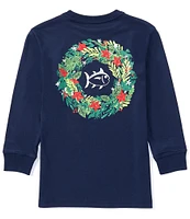 Southern Tide Little/Big Boys 4-16 Christmas Holiday Wreath Graphic T-Shirt