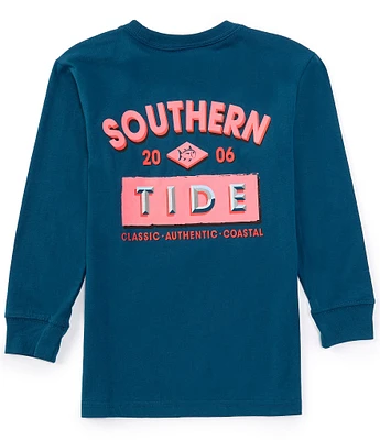 Southern Tide Little/Big Boys 4-16 Long Sleeve Dimensional Graphic T-Shirt