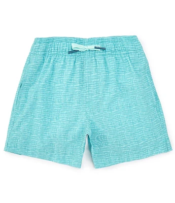 Southern Tide Little/Big Boys 4-16 Family Matching Painted Check Swim Trunks