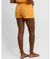 Southern Tide Mary Ellen Gauze High Rise Elastic Waist Shorts