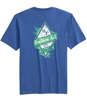 Southern Tide Nautical Diamond Heather Short Sleeve Graphic T-Shirt