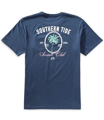 Southern Tide Palm Social Club Short Sleeve Graphic T-Shirt