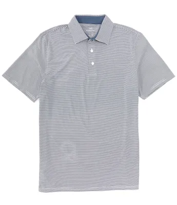 Southern Tide Performance Stretch Brrr°-eeze Meadowbrook Stripe Short Sleeve Polo Shirt