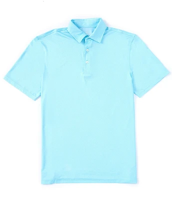 Southern Tide Performance Stretch Driver Coastal Geo Printed Short Sleeve Polo Shirt