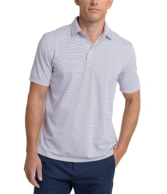 Southern Tide Performance Stretch Driver Sunbury Stripe Short Sleeve Polo Shirt