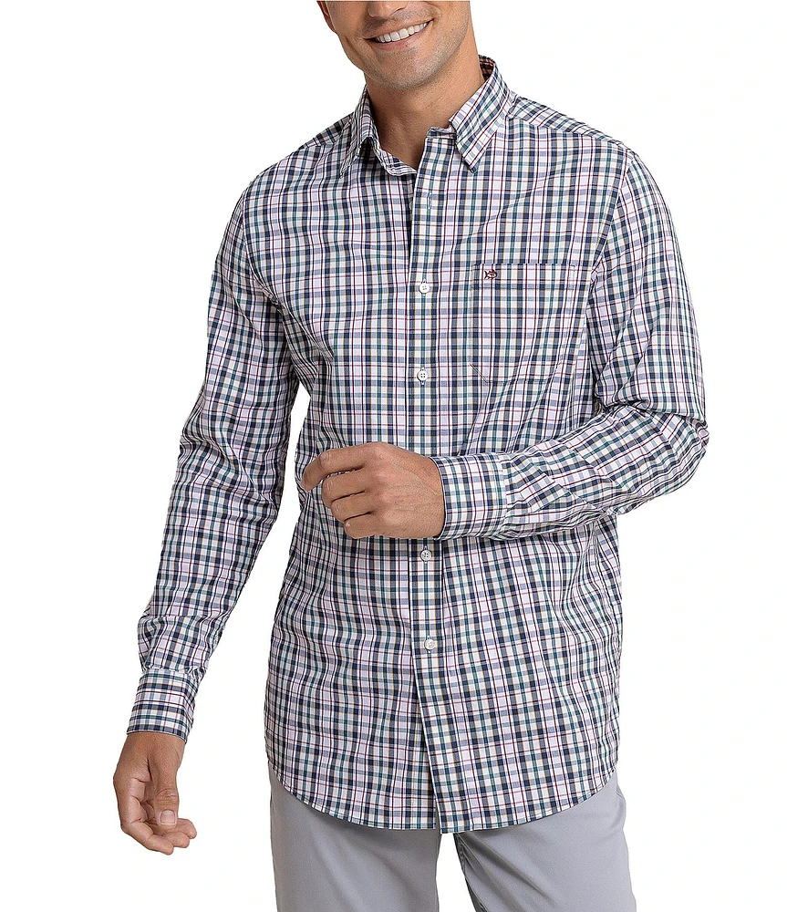 Southern Tide Performance Stretch Master Plaid Long Sleeve Woven Shirt