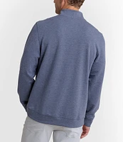 Southern Tide Performance Stretch Whyche Heather Interlock Interlock Quarter-Zip Pullover