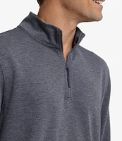 Southern Tide Performance Stretch Whyche Heather Interlock Interlock Quarter-Zip Pullover