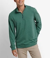 Southern Tide Performance Stretch Whyche Heather Interlock Interlock Quarter-Zip Pullover