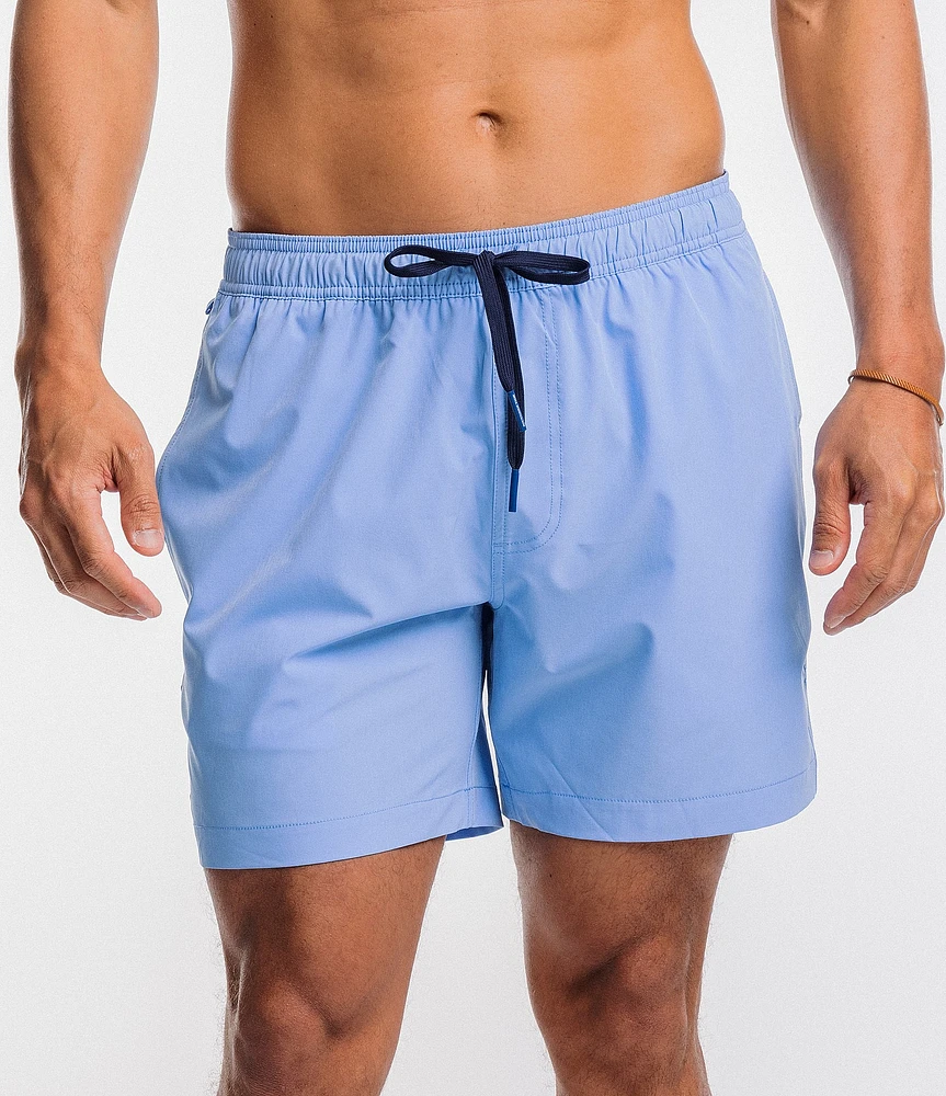 Southern Tide Solid Tonal 2.0 6#double; Inseam Swim Trunks