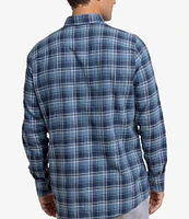 Southern Tide Stillwater Plaid Long Sleeve Woven Shirt