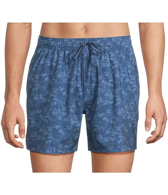 Southern Tide Tide To The Shore 6#double; Inseam Swim Trunks