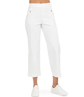 Spanx Stretch Twill Cropped Wide Leg Pants