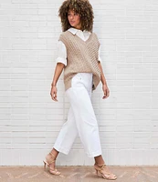 Spanx Stretch Twill Cropped Wide Leg Pants