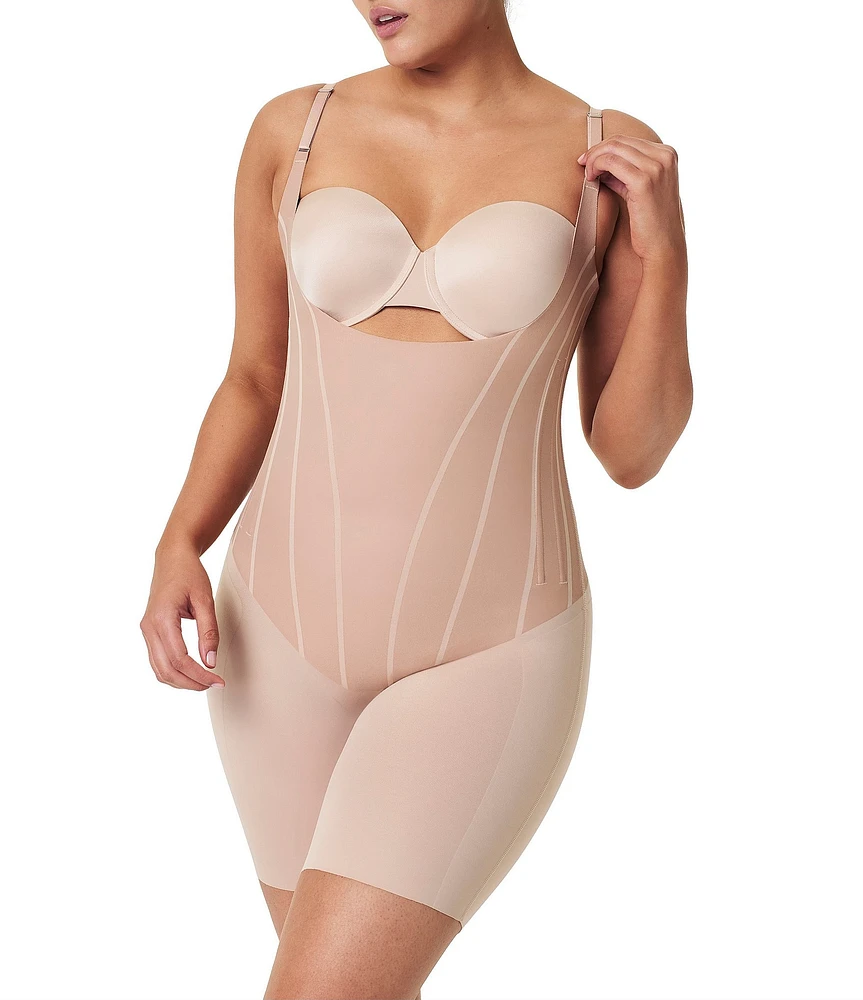 SPANXsculpt™ TotalContour Open-Bust Mid-Thigh Bodysuit