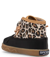 Sperry Girls' Icestorm Leopard Print Cold Weather Crib Shoes (Infant)