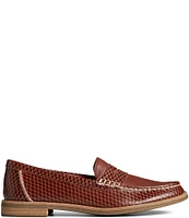 Sperry Women's Seaport Penny Textured Leather Loafers