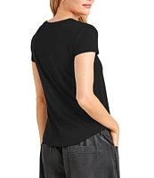 Splendid Abbie Crew Neck Short Sleeve T-Shirt