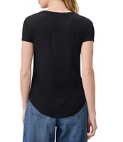 Splendid Abbie Crew Neck Short Sleeve T-Shirt
