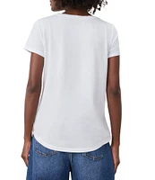 Splendid Abbie Crew Neck Short Sleeve T-Shirt