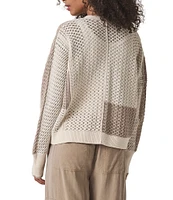 Splendid Addy Knit V-Neck Long Sleeve Button Front Cardigan