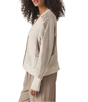 Splendid Addy Knit V-Neck Long Sleeve Button Front Cardigan