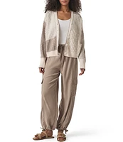 Splendid Addy Knit V-Neck Long Sleeve Button Front Cardigan