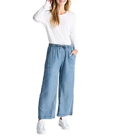 Splendid Adele Chambray Wide Leg Pants