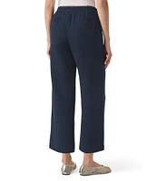 Splendid Adele Drawstring Gauze Cropped Relaxed Wide Leg Pants