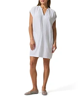 Splendid Adele Gauze V-Neck Short Sleeve Shift Dress