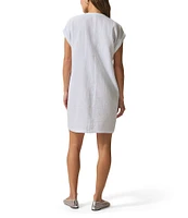 Splendid Adele Gauze V-Neck Short Sleeve Shift Dress