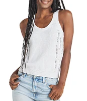 Splendid Ally Knit Scoop Neck Sleeveless Tank Top