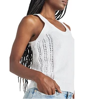 Splendid Ally Knit Scoop Neck Sleeveless Tank Top