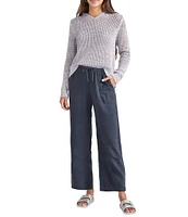 Splendid Angie Cropped Wide Leg Pants