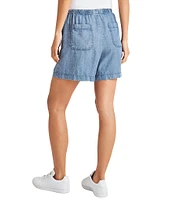 Splendid Angie Indigo Drawstring Shorts