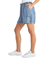 Splendid Angie Indigo Drawstring Shorts