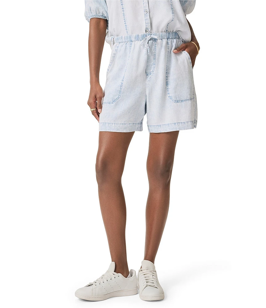 Splendid Angie Indigo Drawstring Shorts
