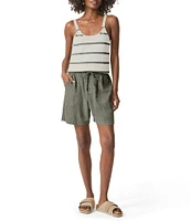 Splendid Angie Knit Mid Rise Boxer Shorts