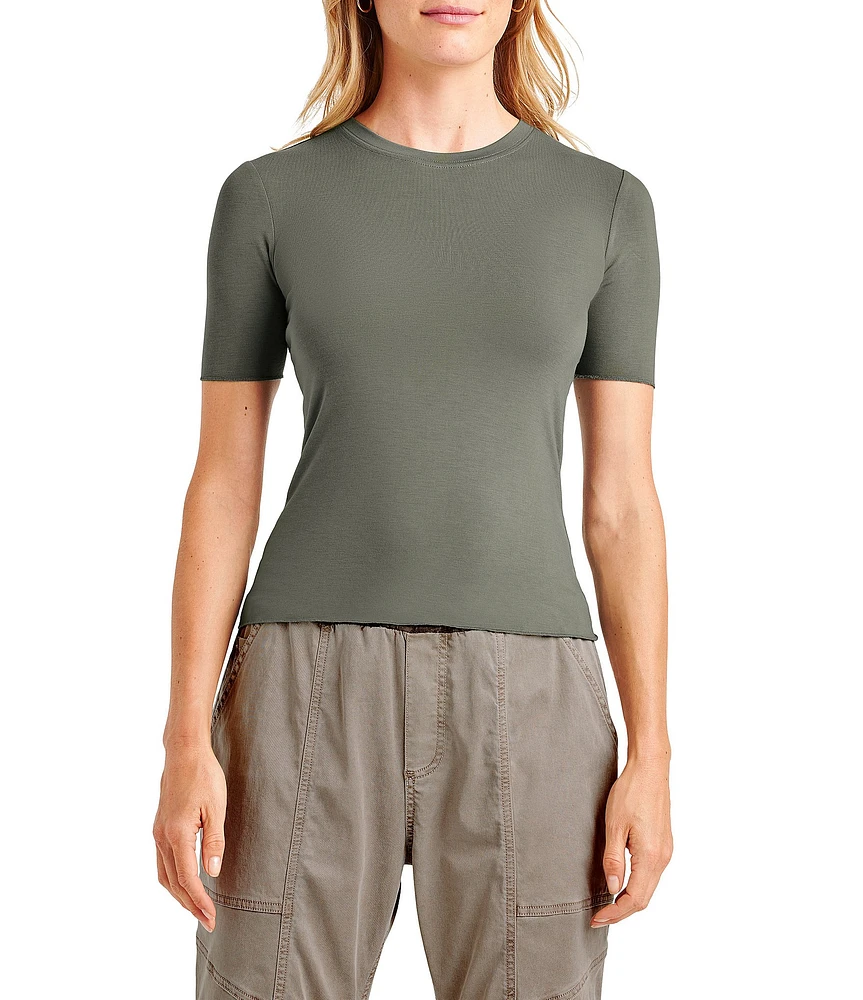 Splendid Bamboo Crew Neck Short Sleeve Tee