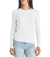 Splendid Bamboo Knit Crew Neck Long Sleeve Tee