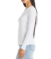 Splendid Bamboo Knit Crew Neck Long Sleeve Tee