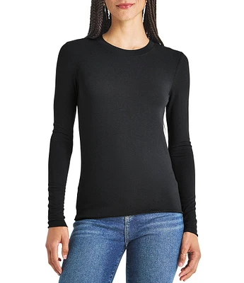 Splendid Bamboo Knit Crew Neck Long Sleeve Tee