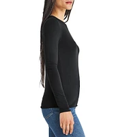 Splendid Bamboo Knit Crew Neck Long Sleeve Tee