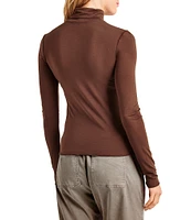 Splendid Bamboo Turtleneck Long Sleeve Tee