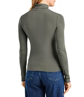 Splendid Bamboo Turtleneck Long Sleeve Tee