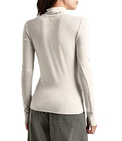 Splendid Bamboo Turtleneck Long Sleeve Tee